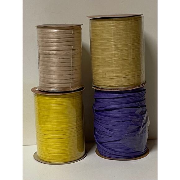 Other - Assortment of Ribbon- 4 Spools, 100 Yards Each KK486